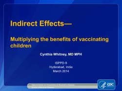 Indirect Effects - Multiplying the Benefits of Vaccinating Children