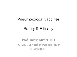 Pneumococcal Vaccines Safety Efficacy
