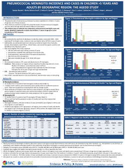 Pneumococcal Meningitis Incidence and Cases in Children 5 Years and Adults by Geographic Region: The AGEDD Study