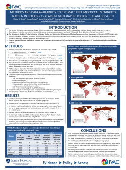 Methods and Data Availability to Estimate Pneumococcal Meningitis Burden in Persons &ge;5 Years by Geographic Region: The AGEDD Study