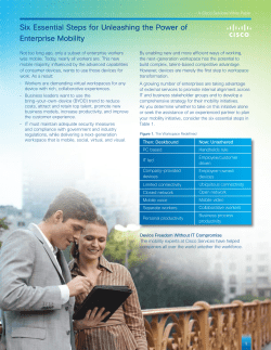 Six Essential Steps for Unleashing the Power of Enterprise Mobility