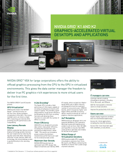 Graphics Processing Units (GPUs)