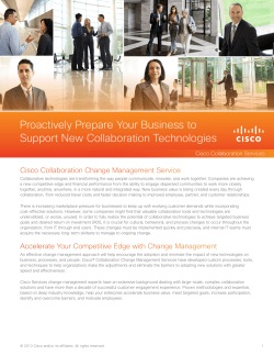 Cisco Collaboration Change Management Service