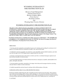 BLM Wyoming year-round restrictions