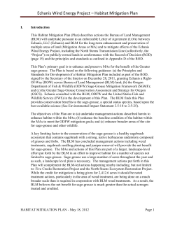 Habitat Mitigation Plan