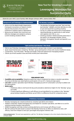 Read the research presentation on the Monday Campaigns project