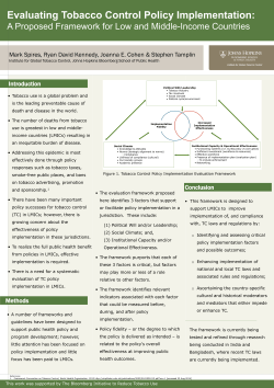 Policy Implementation Evaluation Framework Research Poster
