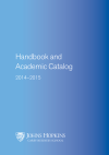 Open the student handbook and academic catalog