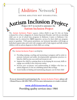 Autism Inclusion Project