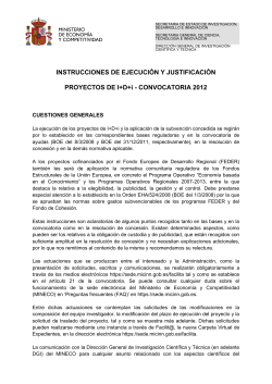 Instruccions d'execuci i justificaci de Projectes 2012