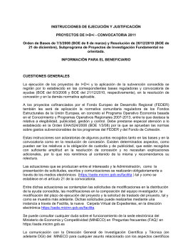Instruccions d'execuci i justificaci de Projectes 2011