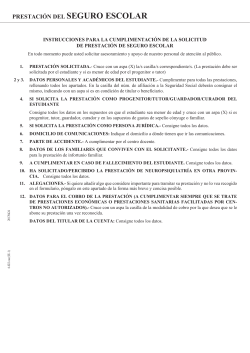 Solicitud de prestaci n del seguro escolar