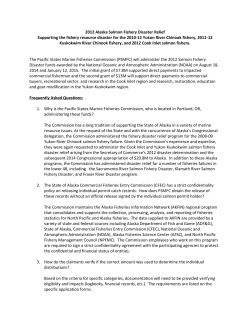 Alaska Salmon Fishery Disaster Relief