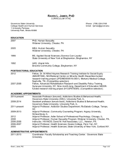 Raven James CV