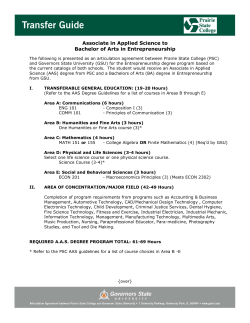 Entrepreneurship from AAS