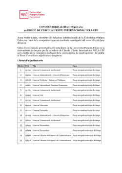 Text de la resoluci i llistats