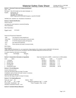 Material Safety Datasheet 17765 (PDF)