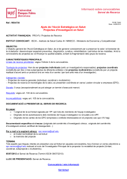 Resum convocat ria 2013