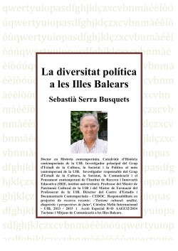 La diversitat pol&iacute;tica a les Illes Balears