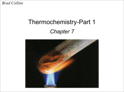 Chemistry 1 Lectures