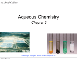 Chemistry 1 Lectures