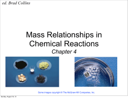 Chemistry 1 Lectures