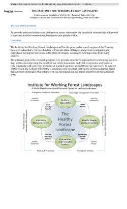 Institute for Working Forest Landscapes (IWFL)