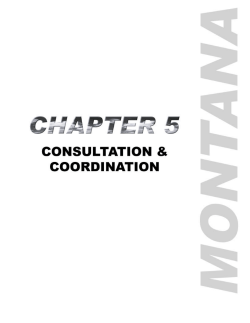 Chapter 5--Consultation and Coordination