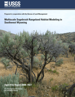 Multiscale sagebrush rangeland habitat modeling in southwest Wyoming