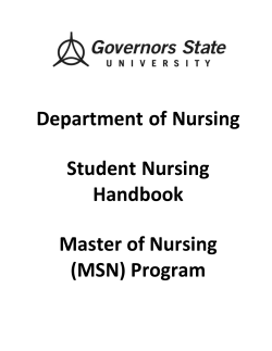 Nursing Graduate Handbook