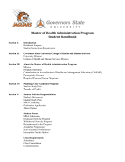 Link to Master of Health Administration Student Handbook&nbsp;