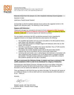 Degrees with Distinction & AR20