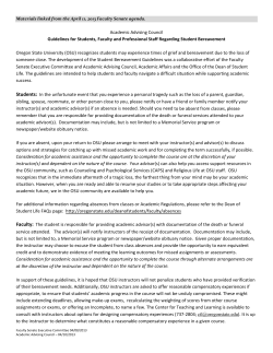 Bereavement Guidelines