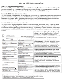 using advising repor