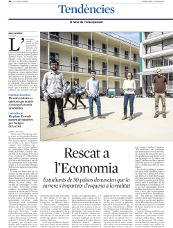 La Vanguardia va recollir aquesta jornada en l'edici&oacute; del dia 6 de maig del 2015.