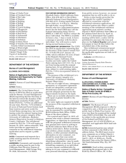 Notice of Realty Action: Competitive Sale of Public Lands (N 87866) in White Pine County, NV
