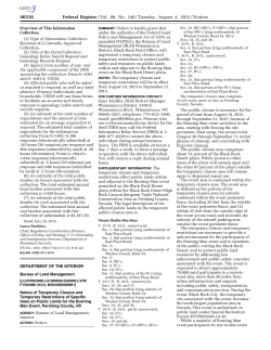 Notice of Temporary Closure and Temporary Restrictions of Specific Uses on Public Lands for the Burning Man Event, Pershing County, NV