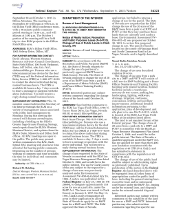Notice of Realty Action: Recreation and Public Purposes Lease (N 54133), Change of Use of Public Lands in Clark County, NV