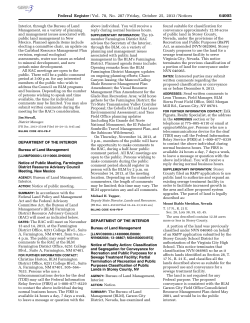 Notice of Realty Action: Classification and Segregation for Conveyance for Recreation and Public Purposes; Partial Termination of Recreation and Public Purposes Classification of Public Lands in Storey County, Nevada