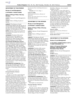 Notice of Proposed Withdrawal Extension, Sacramento Pass Recreation Area; Nevada
