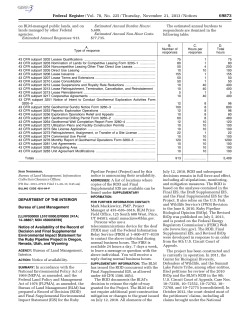 Notice of Availability of the Record of Decision and Final Supplemental Environmental Impact Statement for the Ruby Pipeline Project in Oregon, Nevada, Utah, and Wyoming