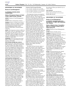 Notice of Realty Action: Competitive Sale of 12 Parcels of Public Land in Clark County, NV