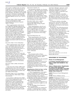 Notice of Realty Action: Classification for Lease and/or Subsequent Conveyance for Recreation and Public Purposes of Public Land for a Park in Moapa, Clark County, NV