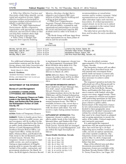 Notice of Temporary Closure on Public Lands in the Gold Butte, Mormom Mesa, and Bunderville Flats Areas in the Northeastern Portion of Clark County, NV