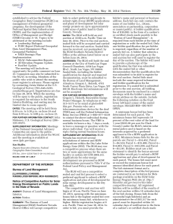 Competitive Auction for Solar Energy Development on Public Lands: Nevada