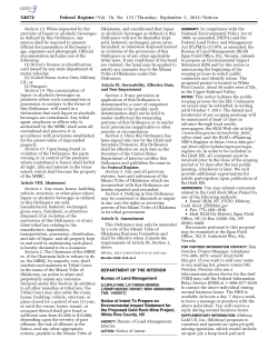 Federal Register Notice: Notice of Intent to Prepare an Environmental Impact Statement for the Proposed Gold Rock Project, White Pine County, NV
