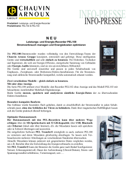 Download - Presse-Info - PEL 100