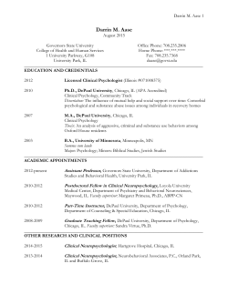 Darrin M. Aase, Ph.D.