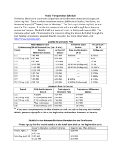 PLEASE CLICK HERE TO SEE OUR SHUTTLE SCHEDULE.