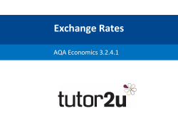 Sample Macro PPT - Exchange Rates